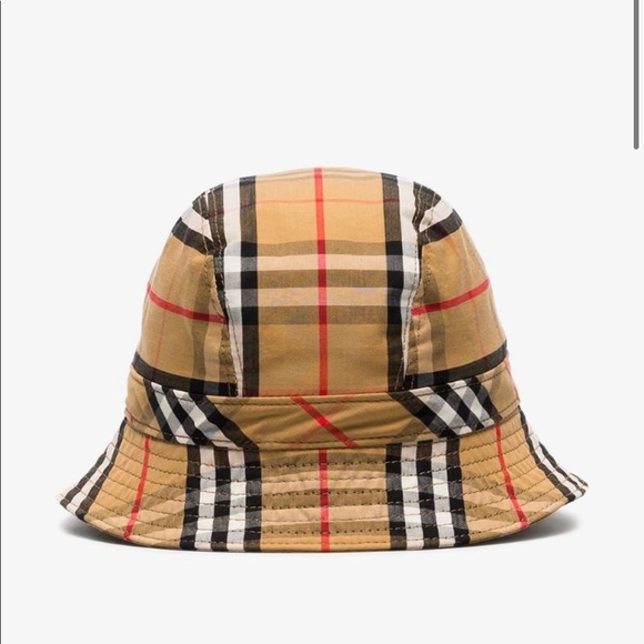 Vintage Burberry multicolored check bucket… - Picture 1 of 3